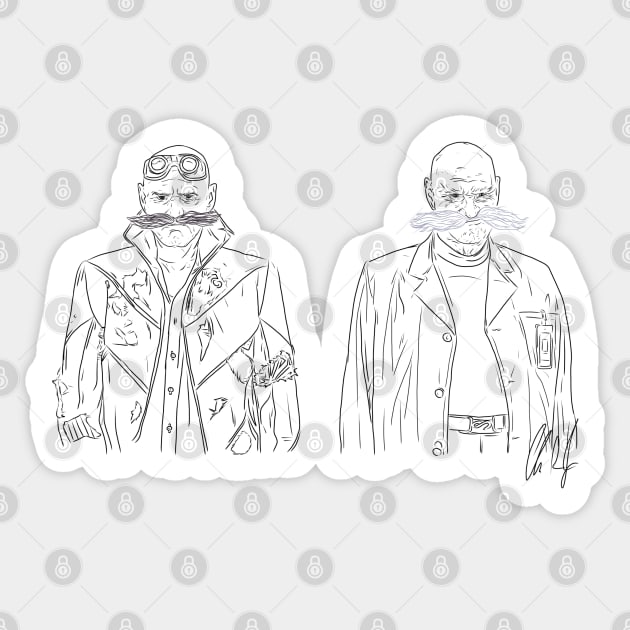 Sonic 3: The Robotniks [Outline] Sticker by 51Deesigns